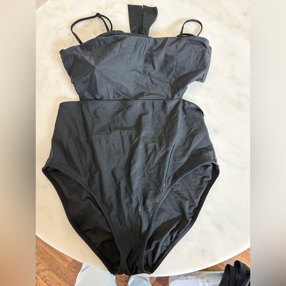 J. Crew Black One-Piece Swimsuit